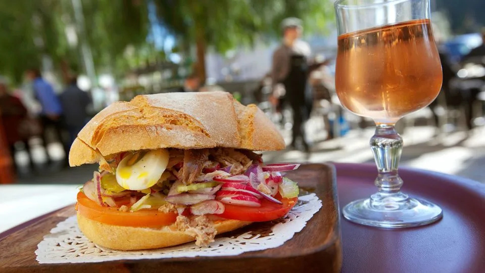 The pan bagnat from Nice is one of France's most filling sandwiches. - Hemis/Alamy Stock Photo