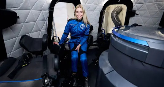 She just became the first wheelchair user to travel to space